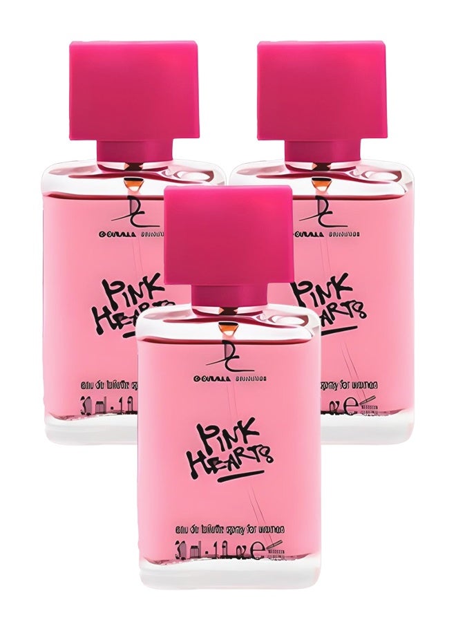 دورال كولكشن 3 قطع عطر بينك هارتس للنساء 30 مل - Image 1