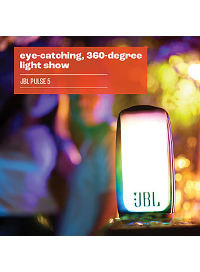 JBL Pulse 5 Portable Bluetooth Speaker With Eye Catching 360-Degree Lightshow Black - Image 5