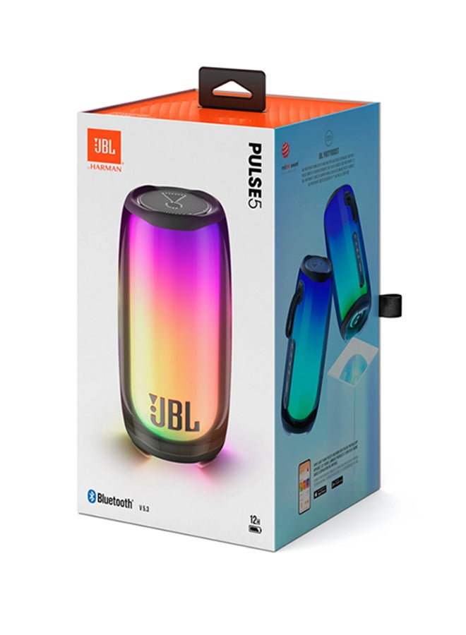JBL Pulse 5 Portable Bluetooth Speaker With Eye Catching 360-Degree Lightshow Black - Image 4
