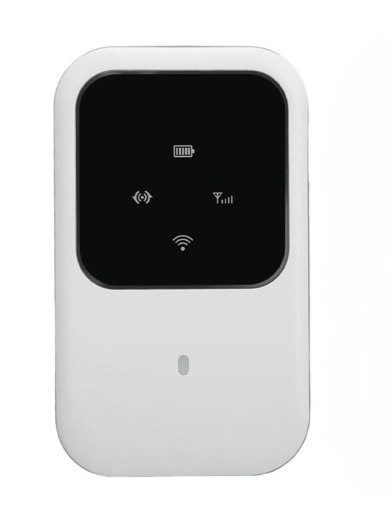 4G LTE WiFi Mobile Router, 4G LTE Mobile WiFi Router with SIM Slot High Speed Pocket WiFi Router Connect up to 10 Devices, 2400mAh Battery, for Car Outdoor Travel - Image 1