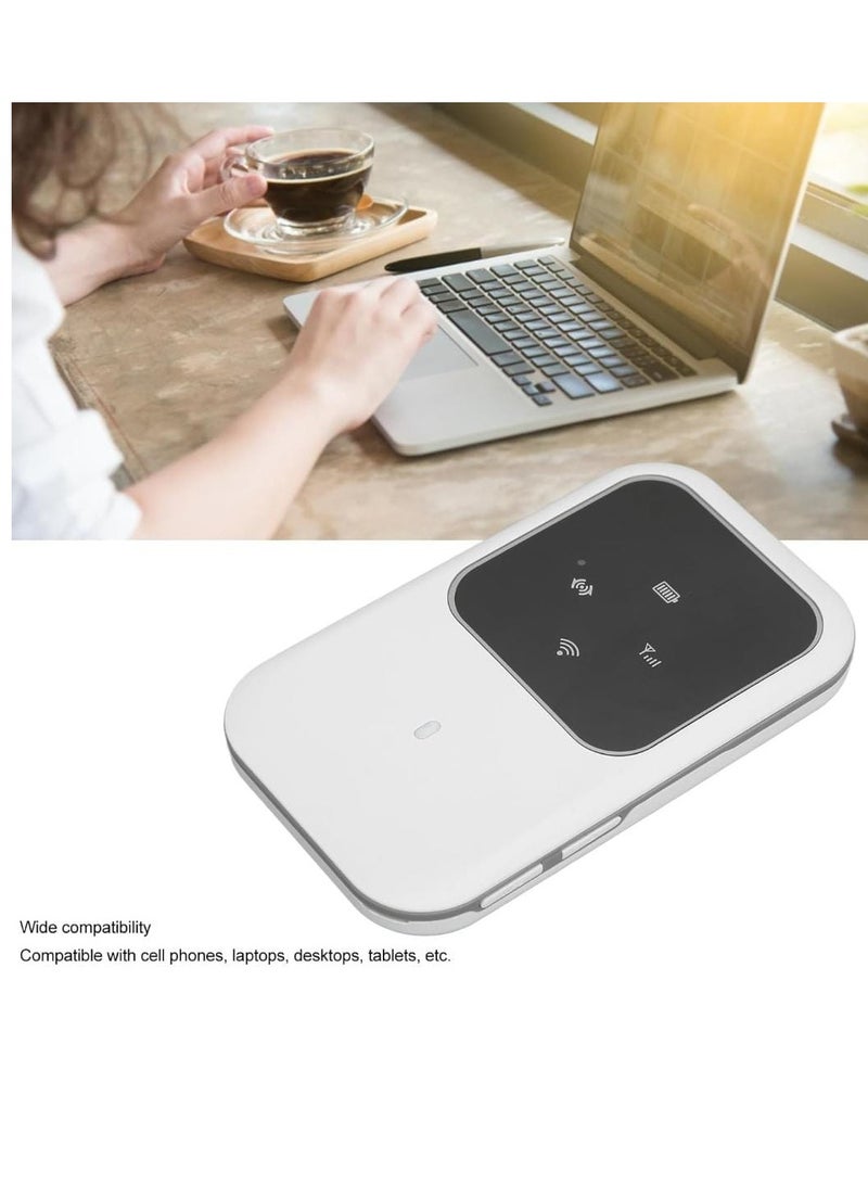 4G LTE WiFi Mobile Router, 4G LTE Mobile WiFi Router with SIM Slot High Speed Pocket WiFi Router Connect up to 10 Devices, 2400mAh Battery, for Car Outdoor Travel - Image 3