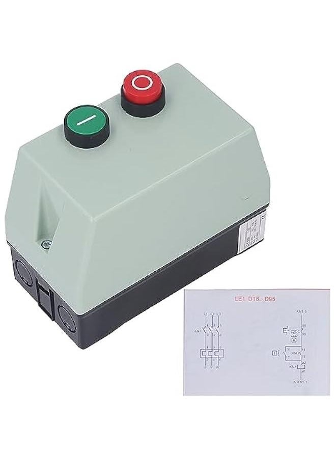 Generic Magnetic Switch Electric Motor Starter, Watertight Magnetic Starter Box, Single Phase 220V 230V 3 Phase, Flame Retardant  - Image 1