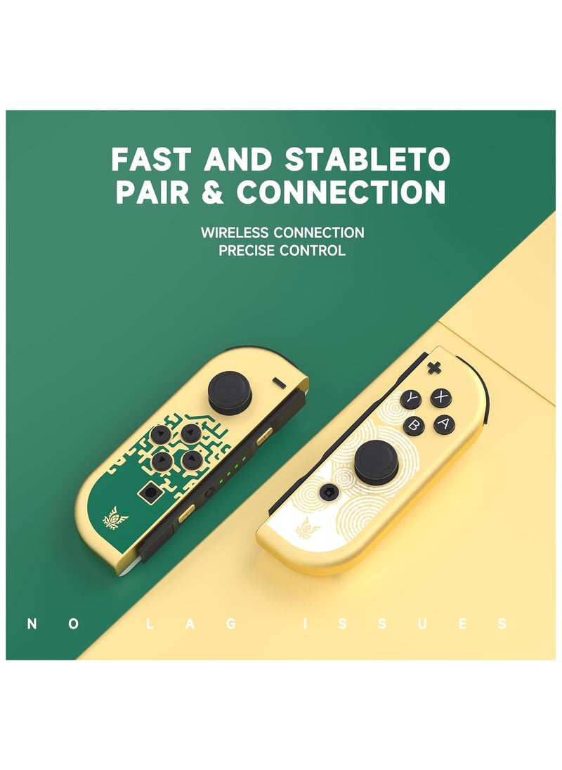 Generic - Wireless Controller for Nintendo Switch, L/R Controllers Replacement Compatible with Nintendo Switch/Lite/OLED, Joystick with Wake-up/Screenshot/Dual Vibration/Motion Control Function - Image 1