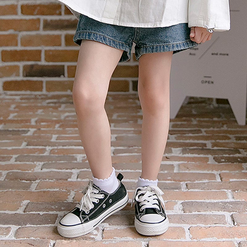 Looching 5 Pack Baby Girls Boys Mesh Thin Socks Cotton White Kids Toddler Soft No Show Ankle Socks 1-12T Kids - Image 2