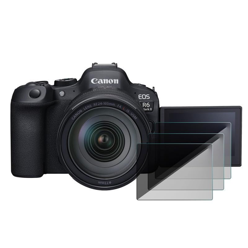 FCS DSLR Camera Screen Protector for Canon EOS R6, 3 Pcs | Crystal Clear Protection with 9H Hardness Armor - Image 1