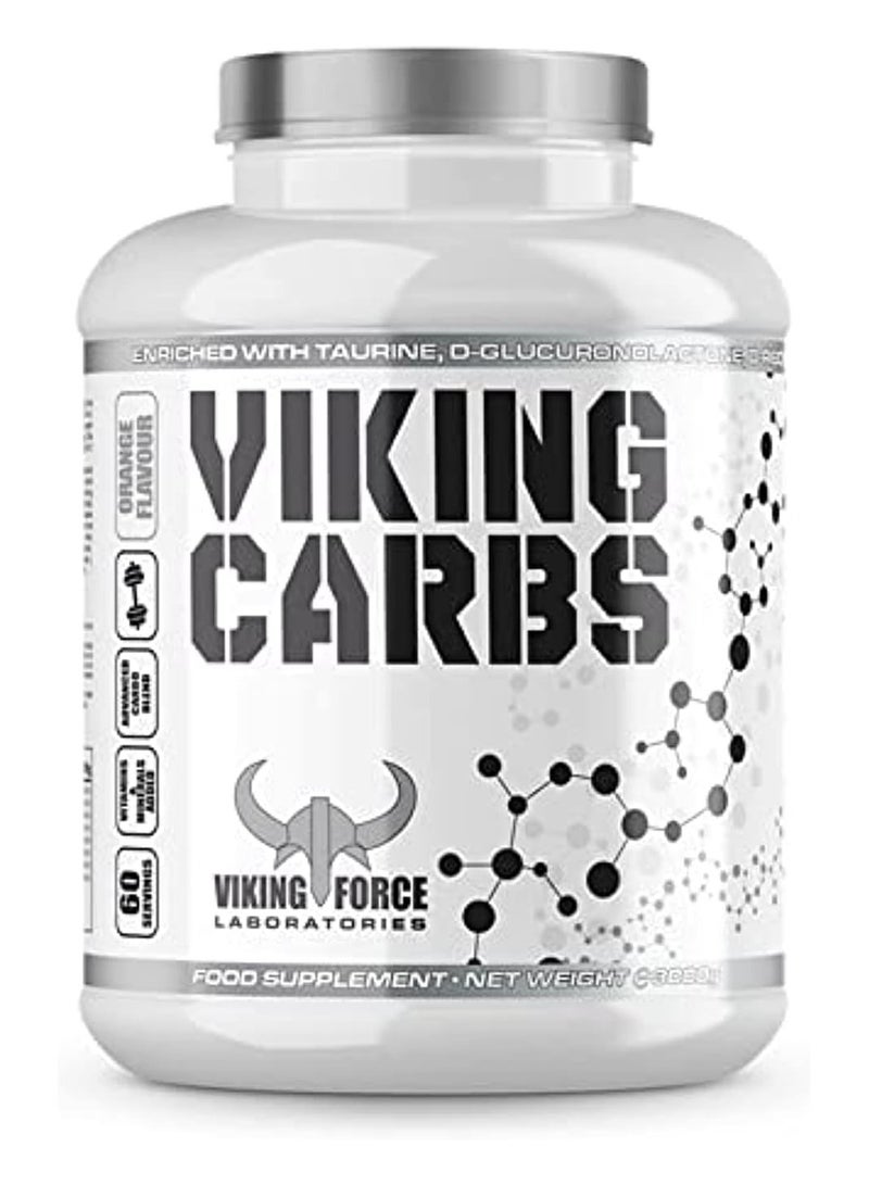 VIKING FORCE LABORATORIES Viking Carbs Muscle Gainer blend of carbohydrates, 3000g, 60 servings, Raspberry - Image 1