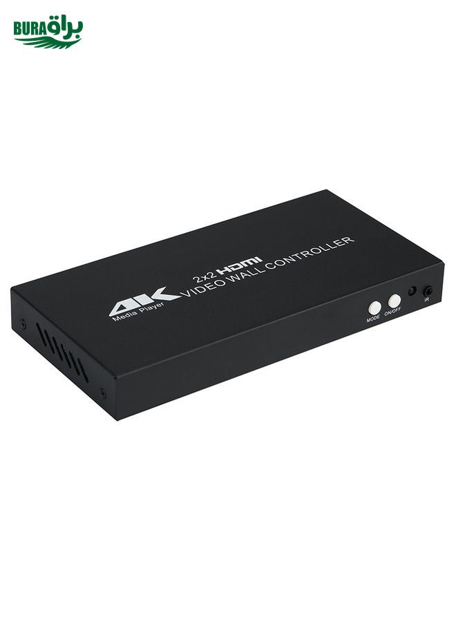 XP02 4K 2x2 HDMI Video Wall Controller Multi-screen Splicing Processor, Style:Ordinary(US Plug)