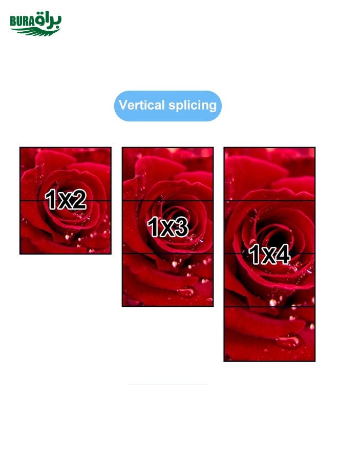 XP02 4K 2x2 HDMI Video Wall Controller Multi-screen Splicing Processor, Style:Ordinary(US Plug)