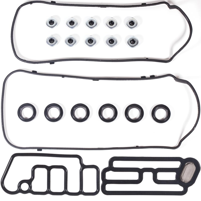 HIHIAV VS50773R for Honda Accord Odyssey Pilot Valve Cover Gasket Seal 3.5L&15845-R70-A01 Solenoid Valve Gasket Pilot Ridgeline Acura MDX RDX RL TL TSX ZDX 3.7L 2008 2009 2010 2011 2012 2013 2014 2015-2017. - Image 1