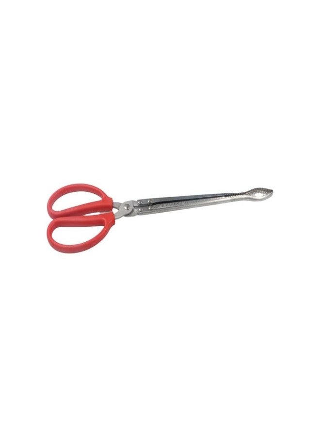 Pokinge 1 Piece Stainless Steel Crab Tong,15 Inch Long Anti-slip Sea Crab Tong Mud Loach Eel Clamp Garbage Clip Multi-function Fishing Catch Tool - Image 4