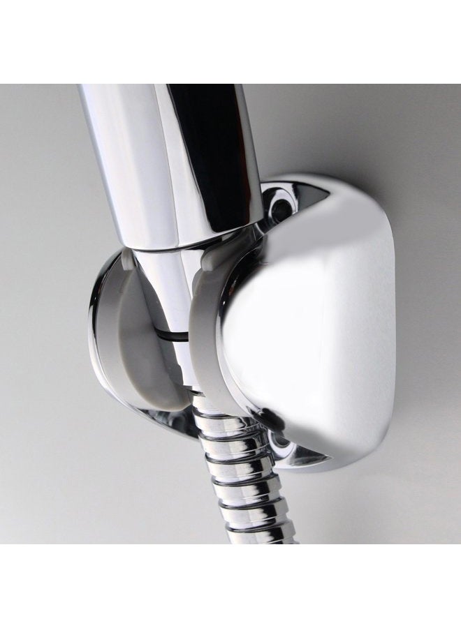 YOO.MEE On Wall Mount Shower Bracket for Handheld Shower Head, Height Adjustable Holder - Large Angle Adjustable to Meet Any Space Bathroom- Chrome - Image 4