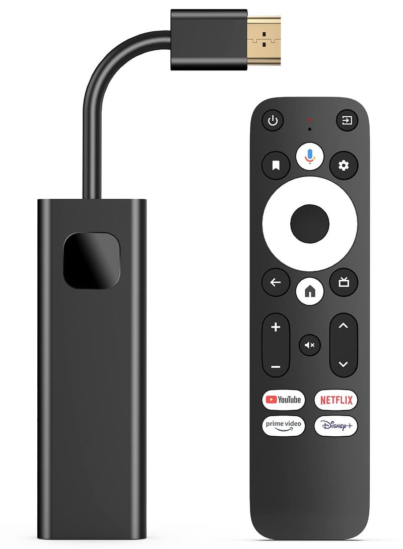 SYOSI Android TV Stick, Google Certified Stick 4K Streaming Device Google Chromecast Smart TV Stick High Definition Streamer with HDMI Cable and Voice Search Remote for Netflix Certified, Google Assistant - Image 1