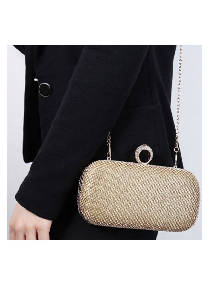 Miluraining Women Clutch Bag Evening Bag Purse with rhinestone diamond decoration decoration Small Crossbody Bag Handbag Shoulder Bag Satchel Bags Suitable for Party Prom Wedding - Image 1