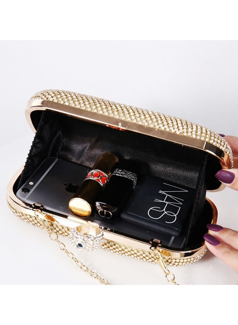 Miluraining Women Clutch Bag Evening Bag Purse with rhinestone diamond decoration decoration Small Crossbody Bag Handbag Shoulder Bag Satchel Bags Suitable for Party Prom Wedding - Image 3