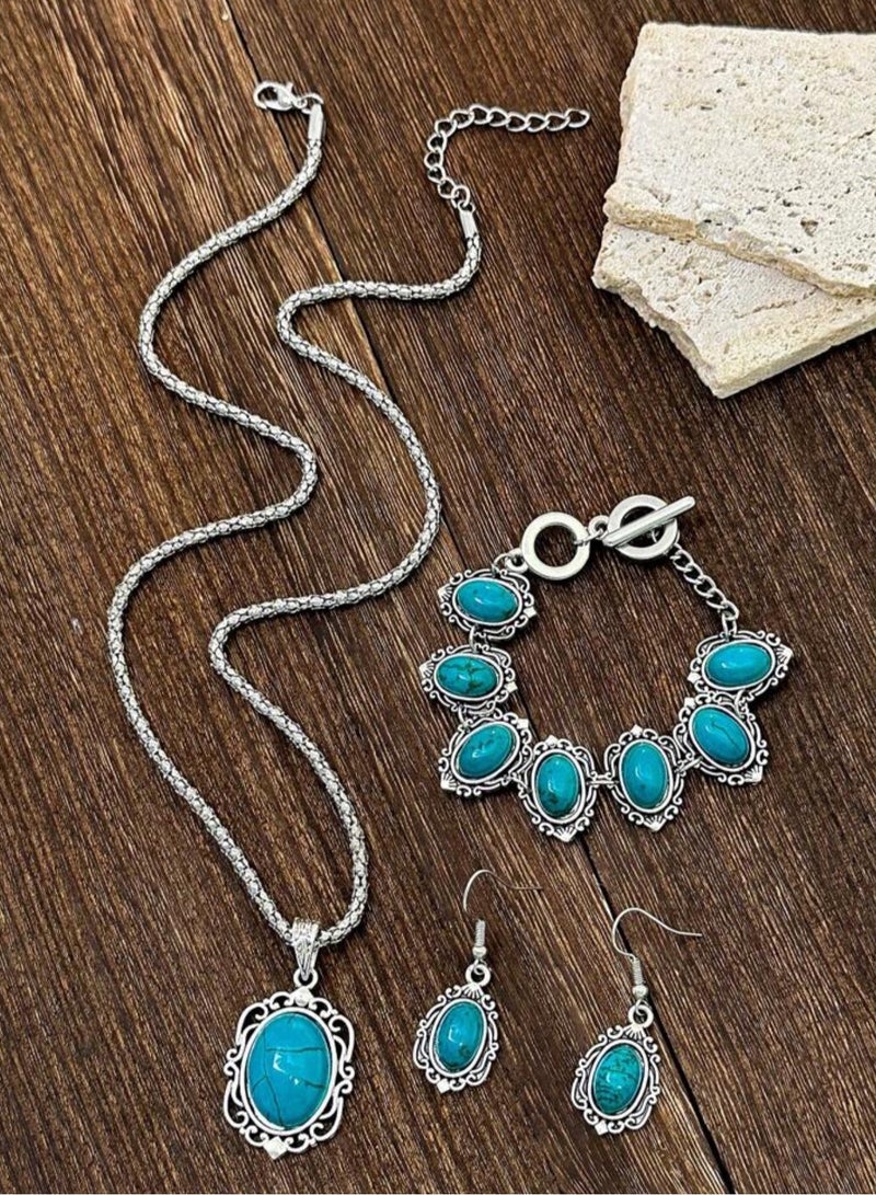 إيكوال طقم اكسسوارات نسائي تراثي أنيق وعالي الجودة - Image 3