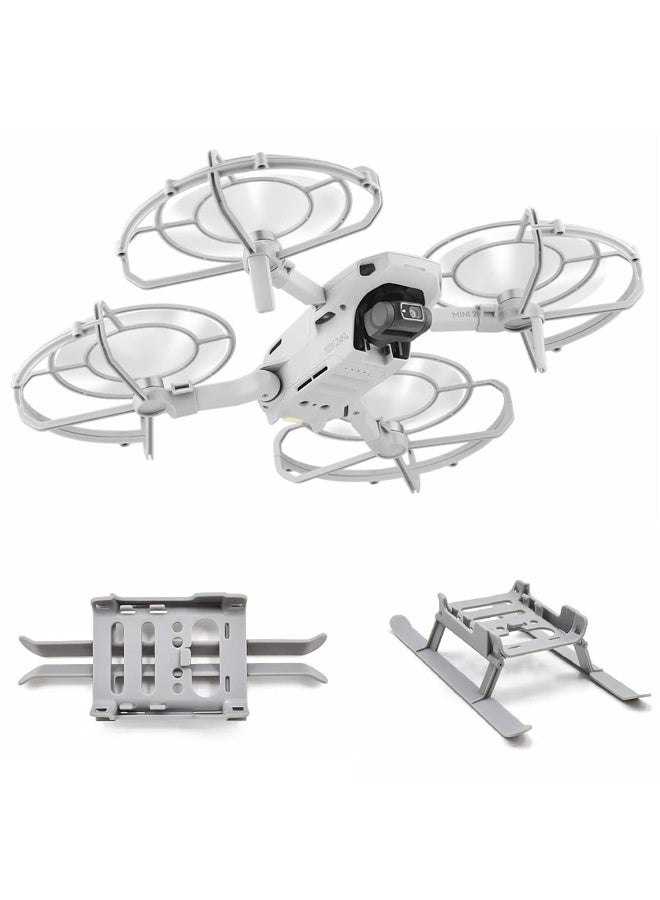 Propeller Guards and Foldable Landing Gear Extension Legs for DJI Mavic Mini 2 / SE, Drone Accessories Compatible with DJI Mini 2, for DJI Mini SE, for Mavic Mini Drone Cover Accessories  - Image 1