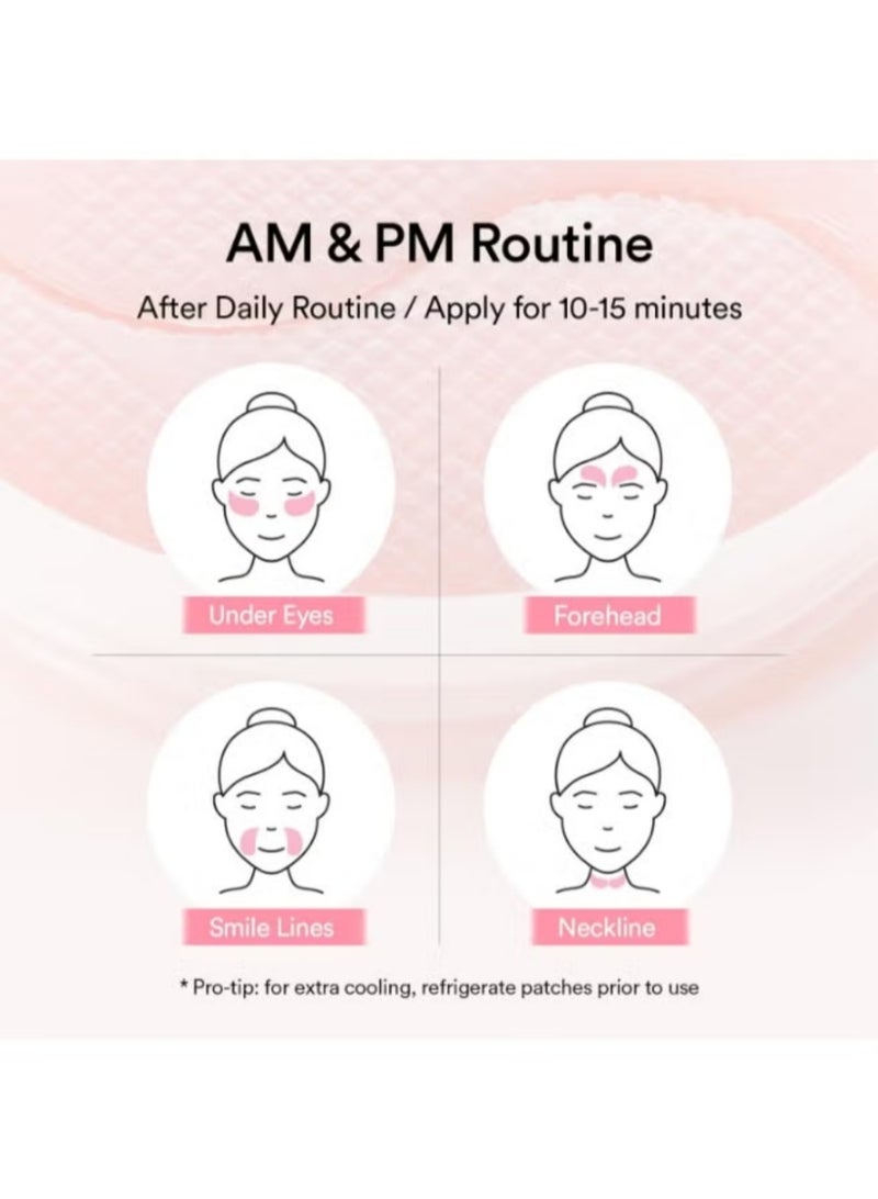 ابيب عبيب لصقات العين الجيلاتينية بالفيجان PDRN والريتينول | مجموعة العناية الصباحية والمسائية 60 قطعة | تصميم بارز مضاد للانزلاق | تستهدف الهالات السوداء والانتفاخ والخطوط الدقيقة | تحتوي على مستخلص الحمض النووي النباتي ومجمع مضادات الأكسدة | يضيء، يشدد ويعزز إشراقة البشرة - Image 2