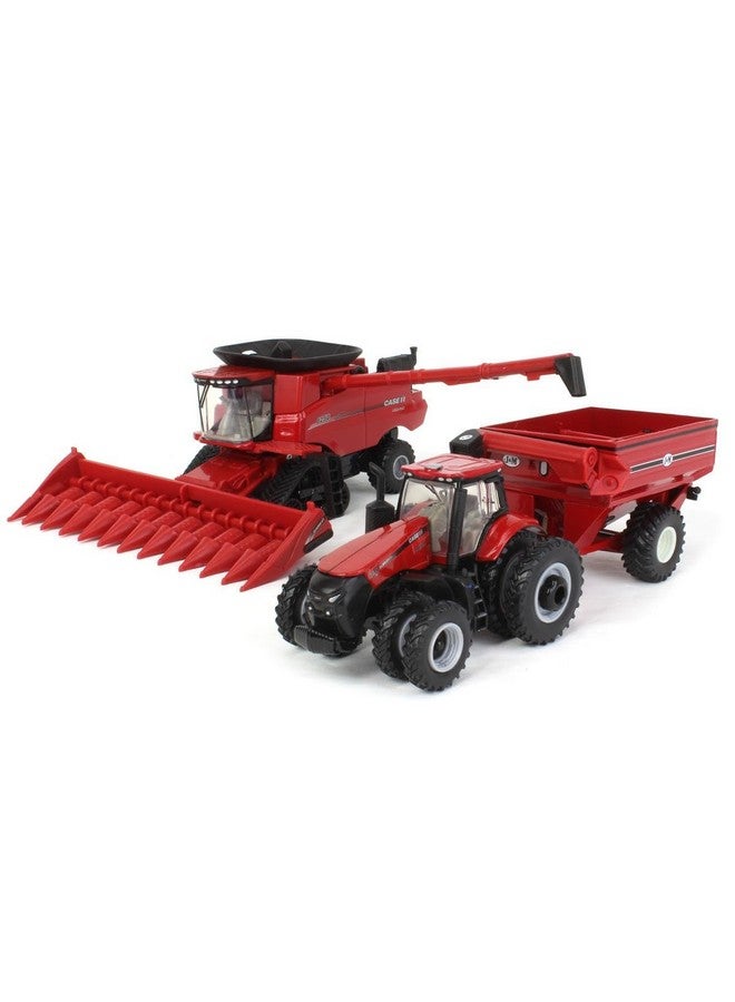Case IH 1/64 8250 Combine Harvesting Tractor and Truck Set 44384 - Image 2