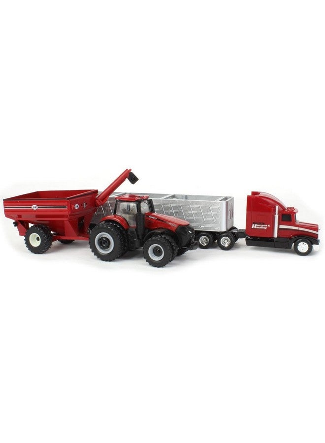 Case IH 1/64 8250 Combine Harvesting Tractor and Truck Set 44384 - Image 3