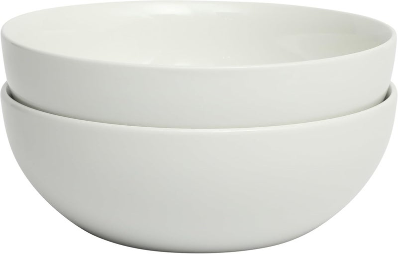 Gibson Home Great Essentials 2 Pack 100 OZ 10 Deep Salad Serving Bowl Set for Kitchen  Porcelain  Dishwasher and Microwave Safe - Image 5