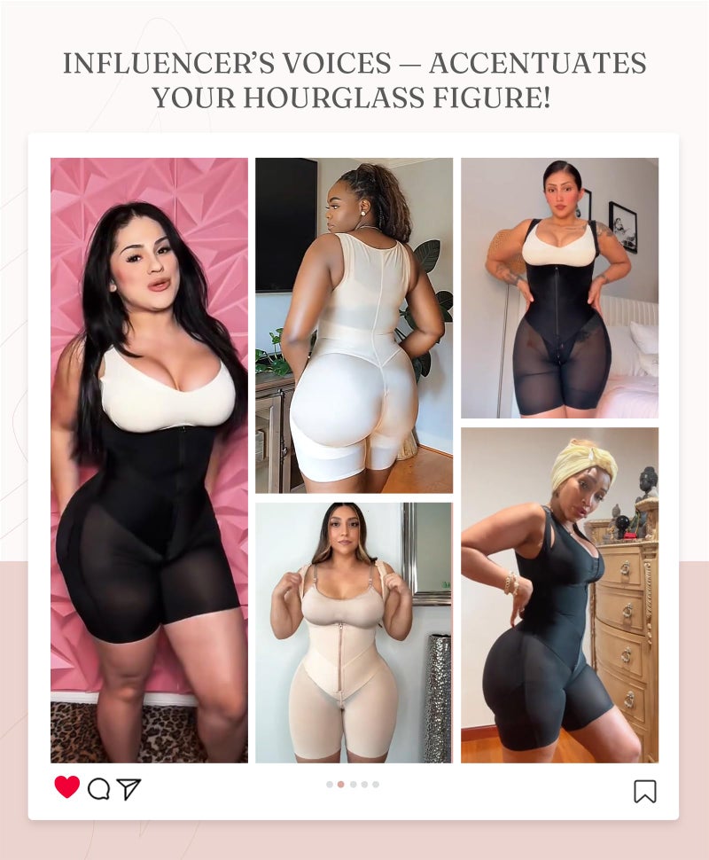 FeelinGirl Plus Size Shapewear bodysuit Faja Postparto Para Mujer Booty Lifting Surgical Fajas Compression Garment Black XX-Large - Image 5