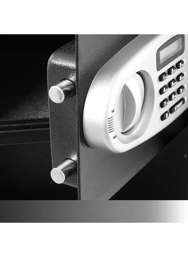 Rubik Double Door Safe Box with Front Cash Deposit Drop Slot, Dual Compartment, Digital and Key Lock, Large Safety Locker for Home Office Shops RB75EDC (75x35x35cm) Black - Image 4