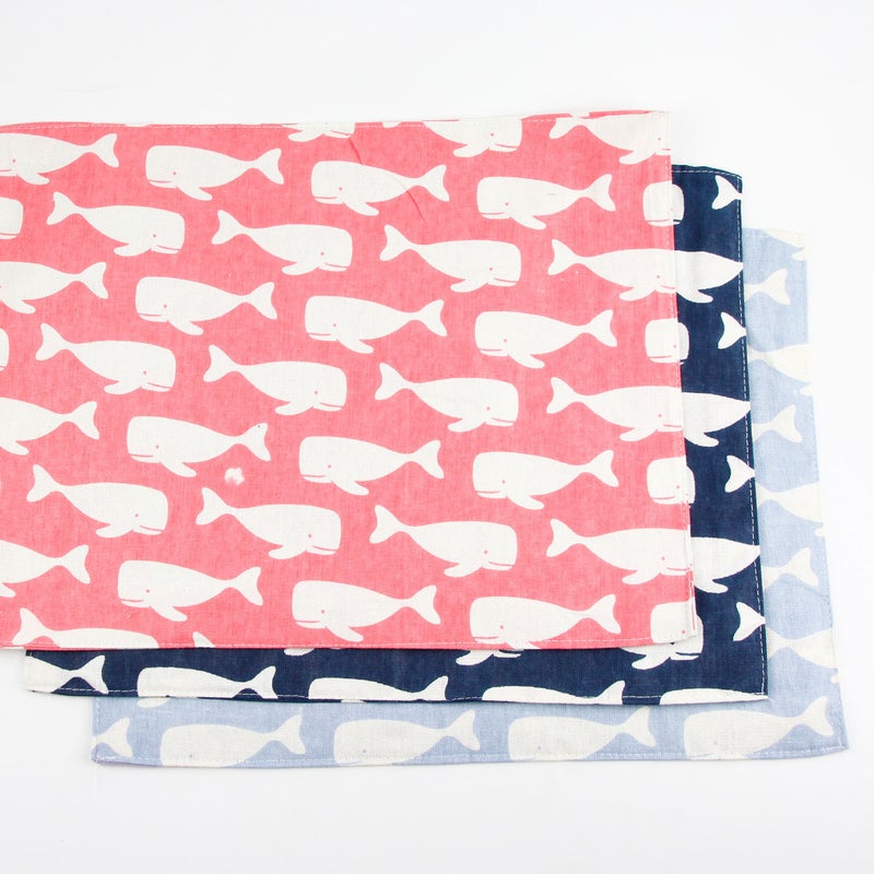 Japanese Whale Lunch Mat For Primary School Students Polyester Cotton Fabric Double Layer Placemat For Children And Students Napkin Insulation Mat Plate Mat - Image 2