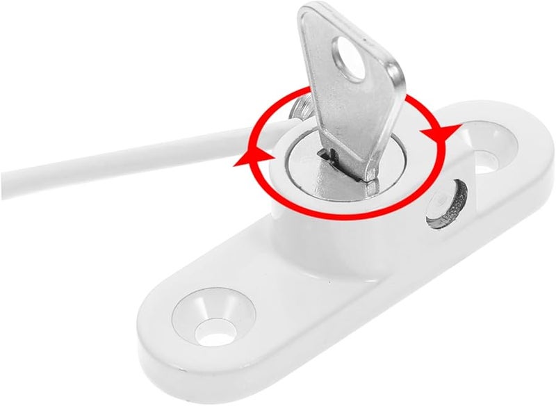 Tehaux Metal Sliding Window Lock Security Bar Child Safety Stopper Limiter - Image 4