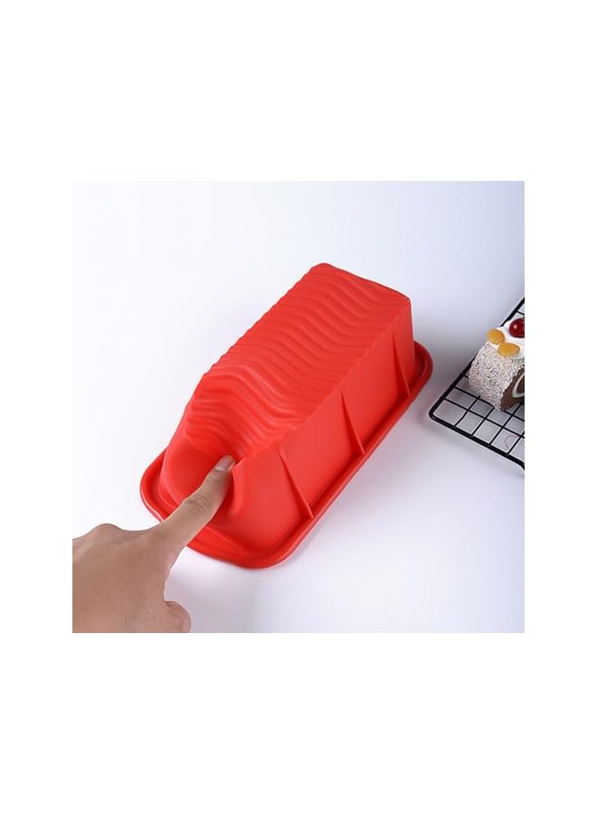 S-TOP 2 Pack Silicone Bread and Loaf Pans, Non-stick Bread Loaf Pans, Flexible Silicone Baking Molds for Breads, Cakes, Meatloaf, Brownies, BPA Free & Oven Safe & Dishwasher Safe (25.5 x 13 x 7cm) - Image 3