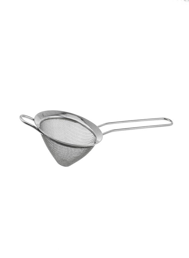 TAODAN 2PCS 21.5cm Length Stainless Steel Small Filters Fine Mesh Filter Mini Cocktail Strainer Deep Conical Tea Strainer for Coffee Grounds Flour Crushed Ice Filtration - Image 4