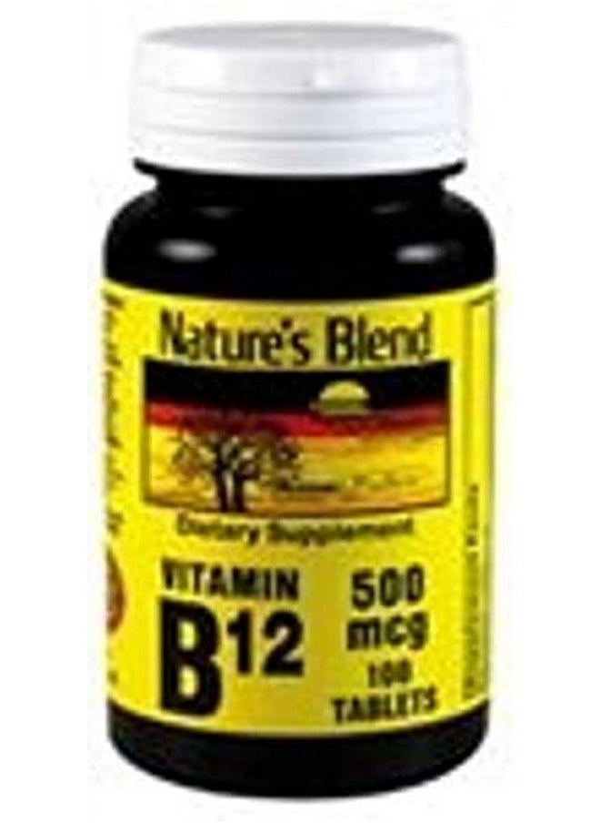 Nature's Blend - Vitamin B12 500 Mcg 100 Tablets - Image 1