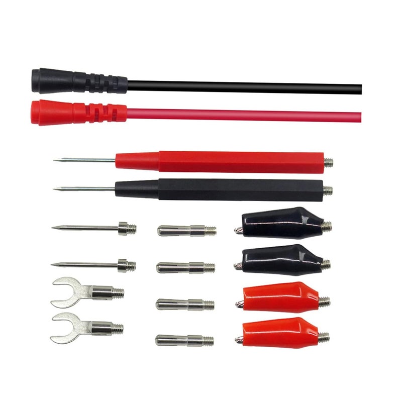 ULTECHNOVO 18pcs Multifunction Banana Cable Test Leads Test Tools Kit for Automotive Ac Dc Multimeter Easy to Use - Image 1