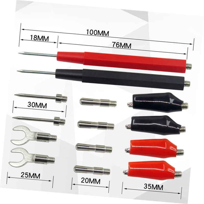 ULTECHNOVO 18pcs Multifunction Banana Cable Test Leads Test Tools Kit for Automotive Ac Dc Multimeter Easy to Use - Image 2