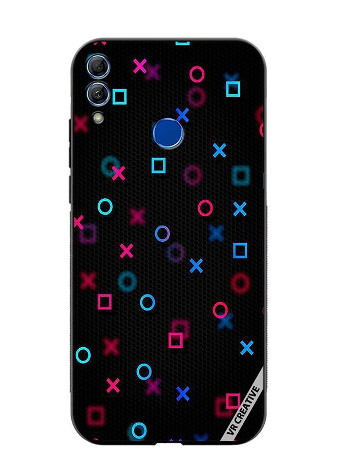 Protective Case Cover For Honor 10 Lite PlayStation Abstract Design Multicolour