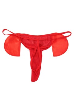 KASTWAVE Men Lingerie G-String Low-Waistline T-Back Thongs Underwear Elephant Pants Briefs Bottom (3 PCS, One Size)  - Image 5