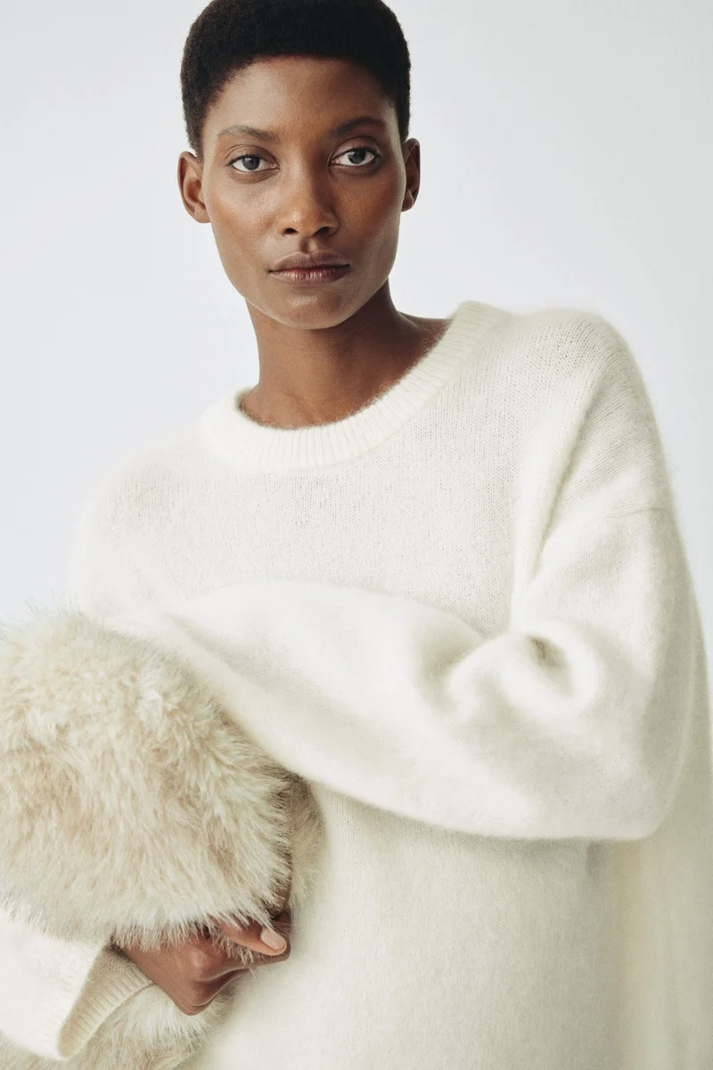 H&M MAMA Mohair-blend jumper