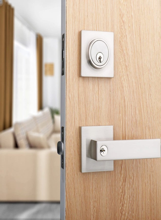 Cielsa Dawn Exterior Door Lock Set with Deadbolt, Satin Nickel - Image 2