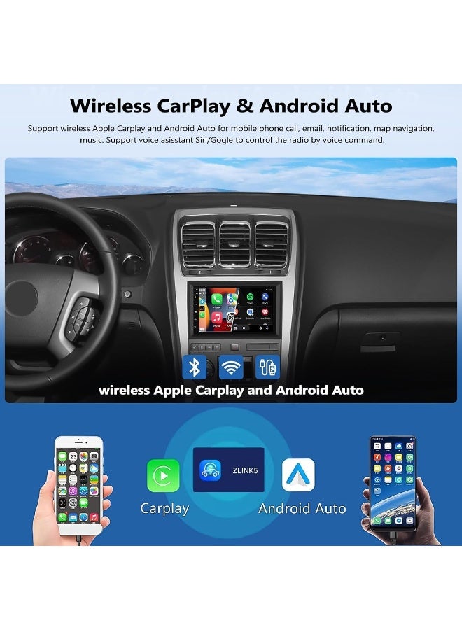 Vierex Car Stereo Radio for Chevrolet Chevy Silverado Tahoe GMC Sierra Yukon, with CarPlay Android Auto Bluetooth GPS Navigation Touch Screen Head Unit, 7 Inch IPS Screen AHD Camera Included (4+32GB 8CORE) - Image 2