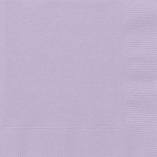 Unique مناديل غداء صلبة بلون اللافندر - 6.5" × 6.5" (20 قطعة) - تصميم أنيق ودائم - مثالية للحفلات والفعاليات والاحتفالات - Image 1