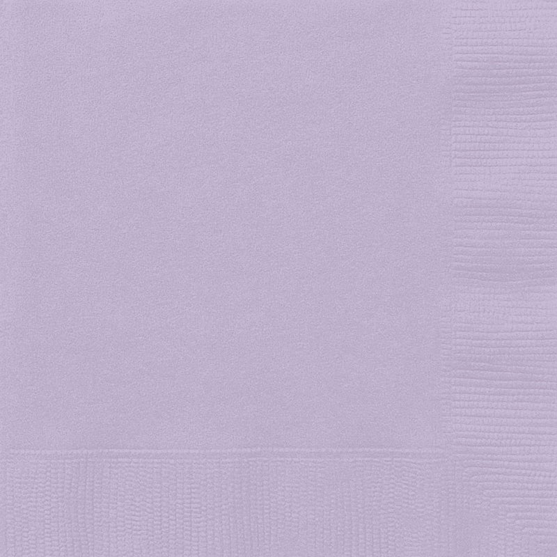 Unique مناديل غداء صلبة بلون اللافندر - 6.5" × 6.5" (20 قطعة) - تصميم أنيق ودائم - مثالية للحفلات والفعاليات والاحتفالات - Image 5