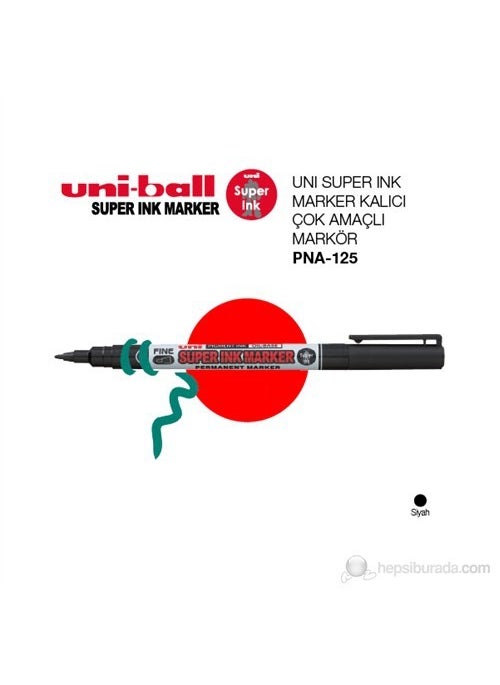 Uniball - Uni Super Ink Marker Permanent Multi-Purpose Marker (PNA-125) - Image 1
