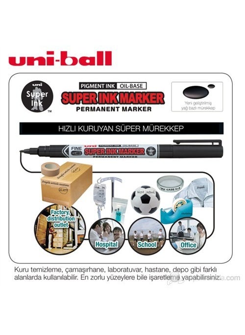 Uniball - Uni Super Ink Marker Permanent Multi-Purpose Marker (PNA-125) - Image 1