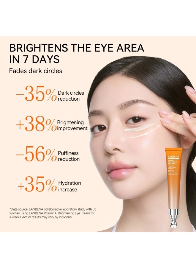LANBENA Vitamin C Brightening Eye Cream, 15ml - Image 3