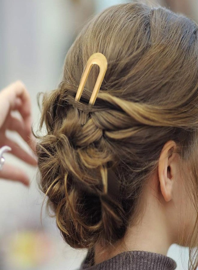 BIG BOX 2pcs Hair Sticks Vintage Metal Hair Pins Moon Elegant Hair Chopsticks U Shaped Headdress Hair Styling Accessories for Woman Girls - Image 3