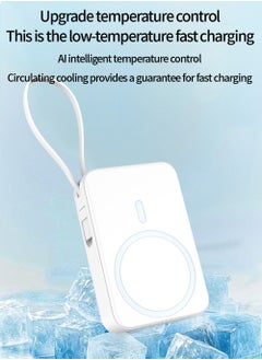 VIWTEC Magnetic Power Bank 10000mAh [3-in-1 Built-in Cables] - Wireless Fast Charging Battery Pack for iPhone16/15/14/13/12, Airplane Safe Portable Charger  - Image 2