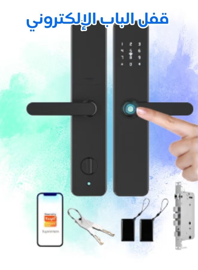 Sharpdo Fingerprint Smart Lock – Keyless Entry Door Lock with Tuya App, Fingerprint, Password & Key Access - Image 5