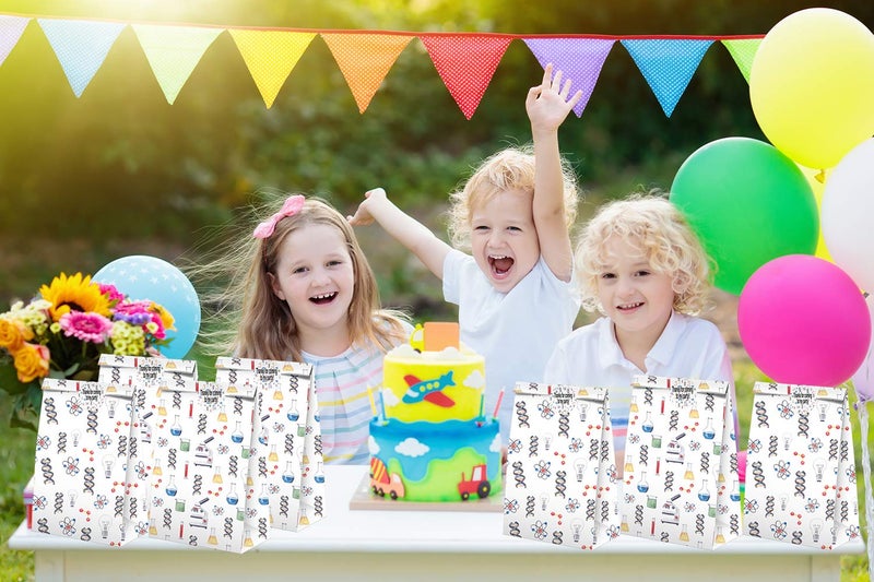 BonBeeDesign أكياس حلوى حفلات العلوم مع ملصقات - أكياس هدايا حفلات العلوم - مستلزمات حفلات عيد الميلاد ذات الطابع العلمي - Image 4