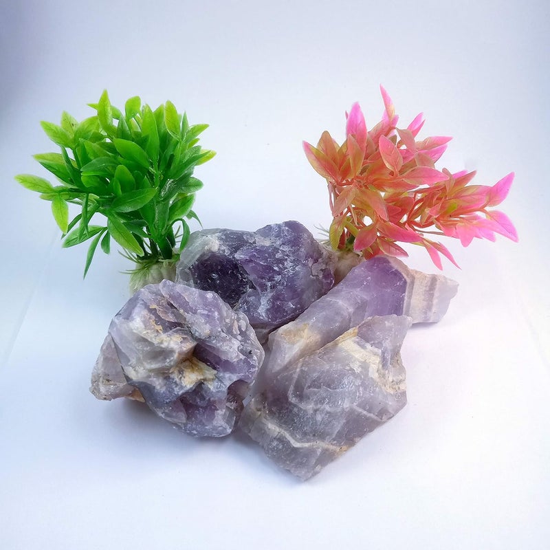 Rocksmins حجر كريستال خام 50 جرام أجات أمازونيت أميثيست كالسيت تشالcedony فلوريت مريم غارنيت جاسبر كيانيت لابرادوريت أونيكس بايريت كوارتز كريستال وردي أحمر حليبي مدخن سيلينيت عين النمر وتورمالين - Image 5