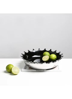 ebarza Chrome Look Ceramic Decorative Bowl Fd-D22147  - Image 1