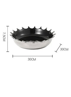 ebarza Chrome Look Ceramic Decorative Bowl Fd-D22147  - Image 3